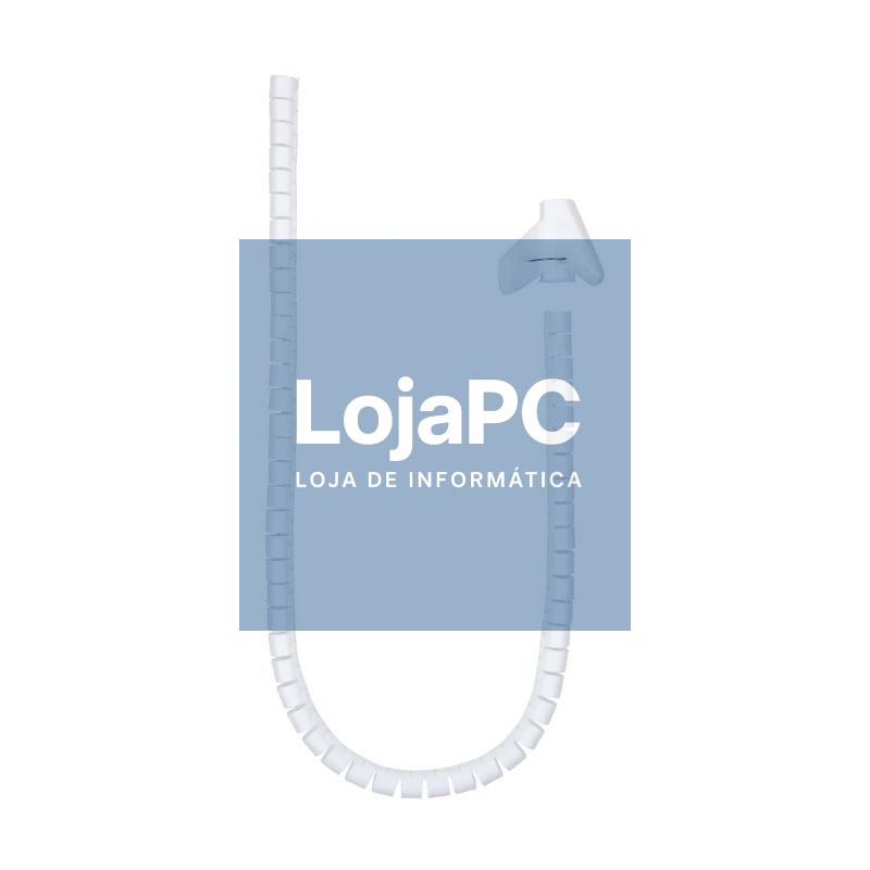 Nanocable Organizador cables flex. 25mm 1 M Blanco
