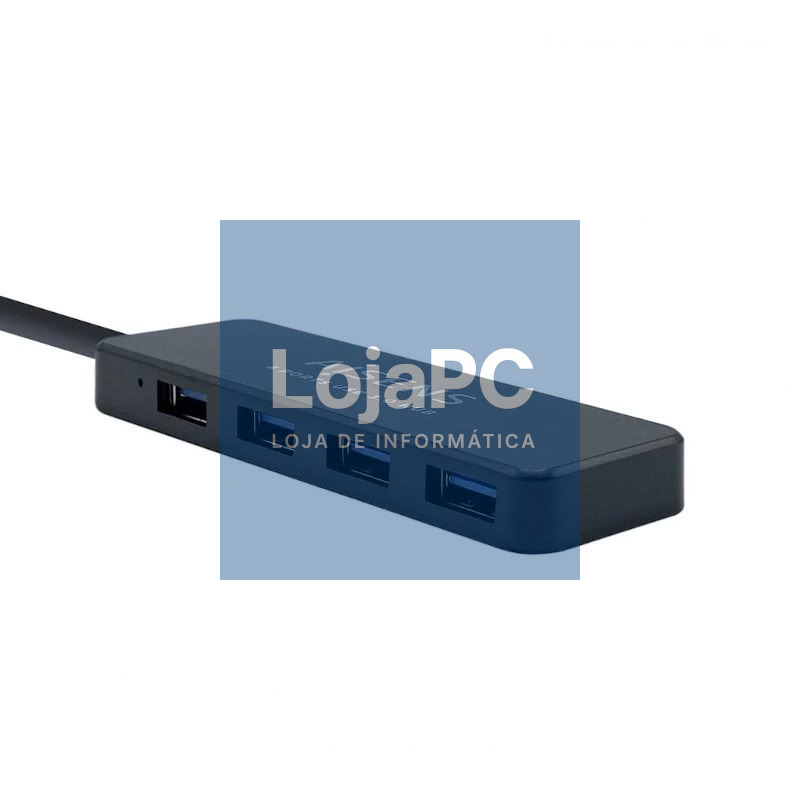Aisens Hub USB 3.0 tipo A/M-4xtipo A/H negro 30cm — imagem 3