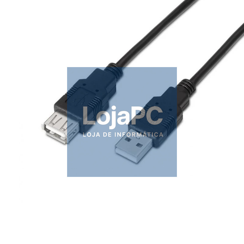 Aisens Cable USB 2.0 Tipo A/M-A/H negro 1.8m