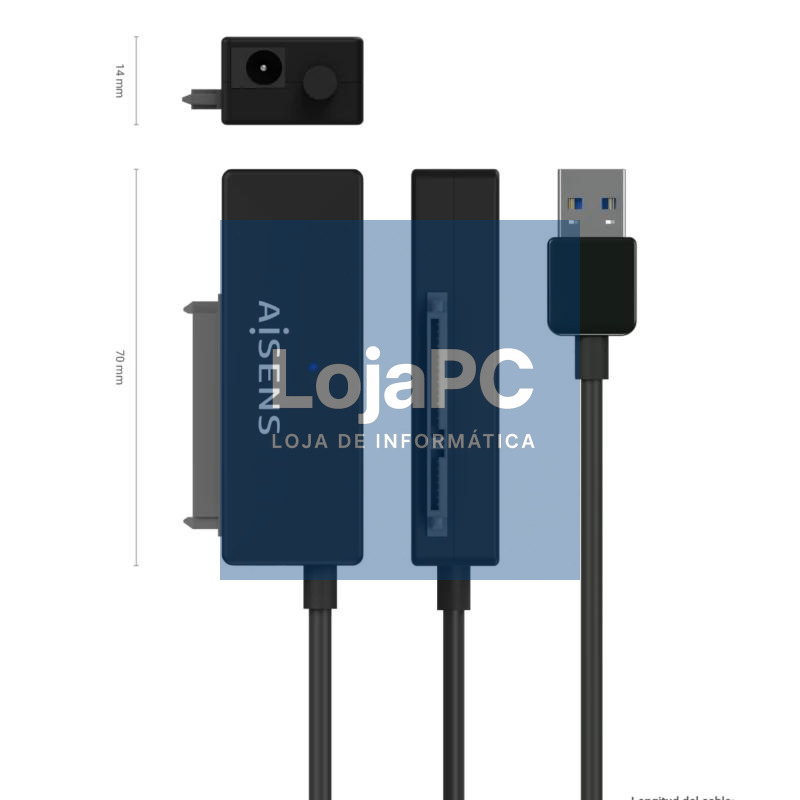 Aisens Adaptador SATA a USB-A 3.0 Discos 2.5/3.5 — imagem 5