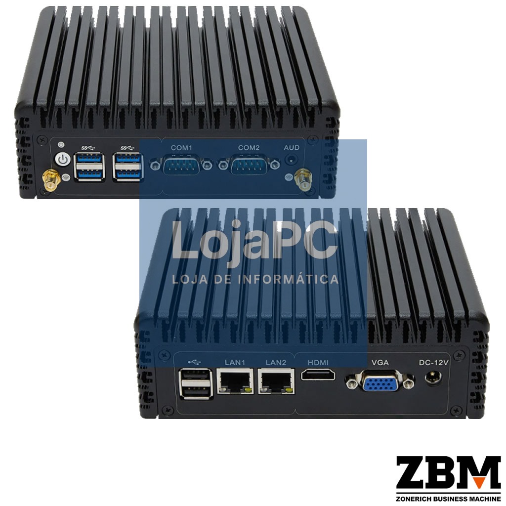 Mini PC Industrial ZQ-6200 - Intel I7 5500U / DDR4 16GB / SSD 256GB / W11 PRO