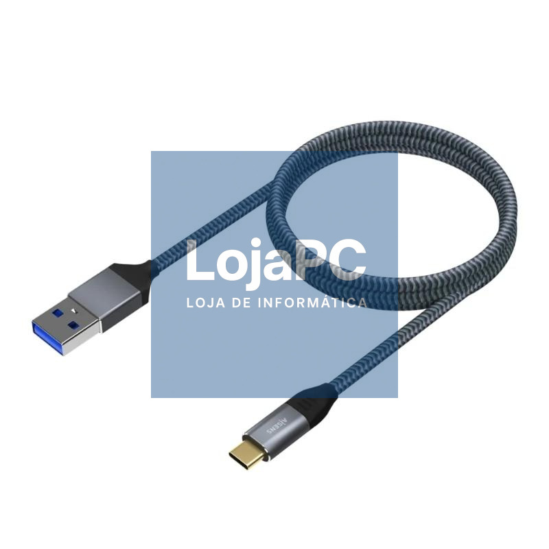 Aisens Cable USB 3.1 Gen2 Alu 3A CM-AM Gris 2.0M — imagem 3