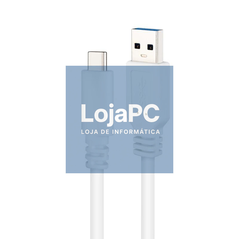 Nanocable Cable USB 3.1 Gen2 USB-C/A 0,5 M Blanco — imagem 3