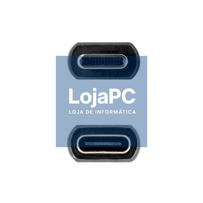 Nanocable Cable USB 3.2 Gen2 USB-C M/H 0,5 M Negro — imagem 2