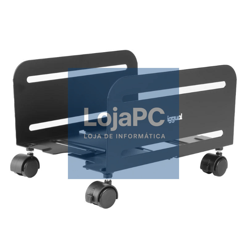 iggual Soporte CPU metálico con ruedas SOP2