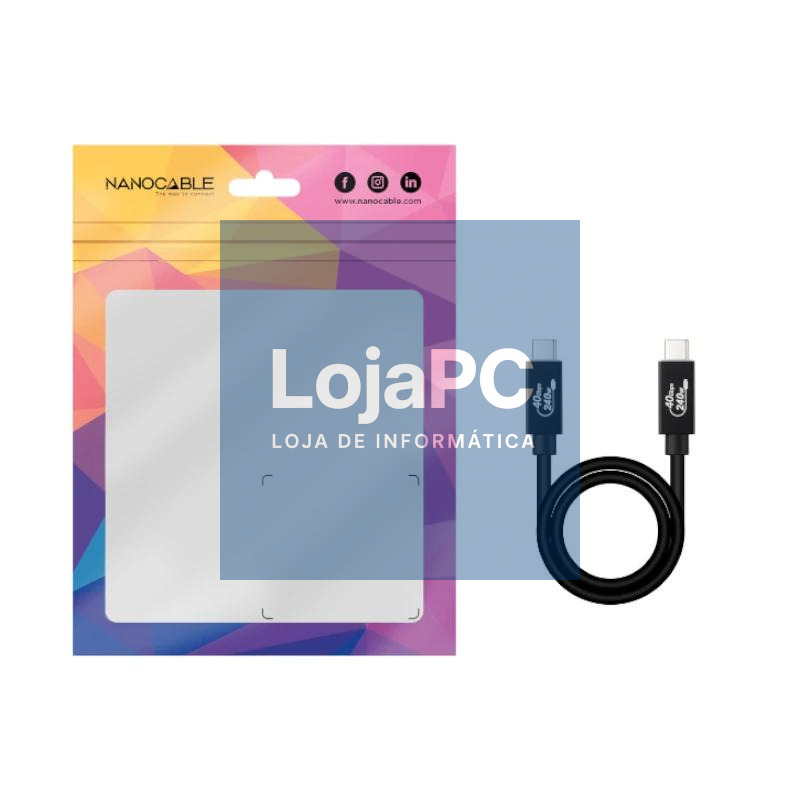 Nanocable Cable USB4 Gen3x2 40Gbps 240W USB-C 1M — imagem 2