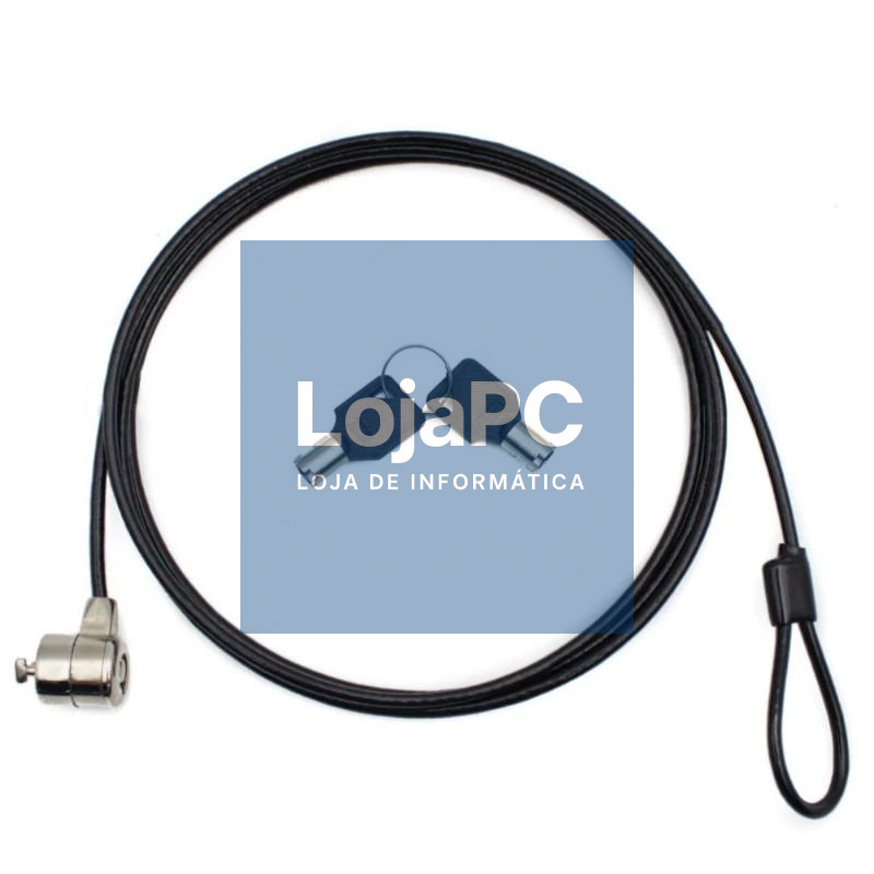 Nilox Cable de Seguridad Doble Llave 1.8 M, Negro