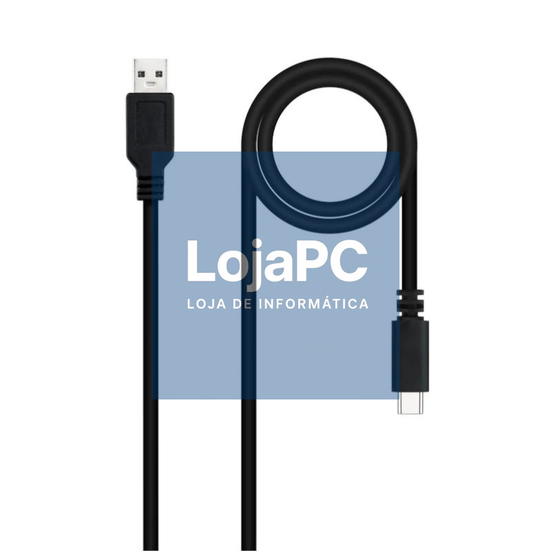 Nanocable Cable USB 2.0 3A USB-C-M/M 1.5M Negro — imagem 2