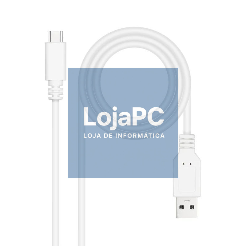 Nanocable Cable USB 2.0 3A USB-C-M/M 2M Blanco — imagem 3