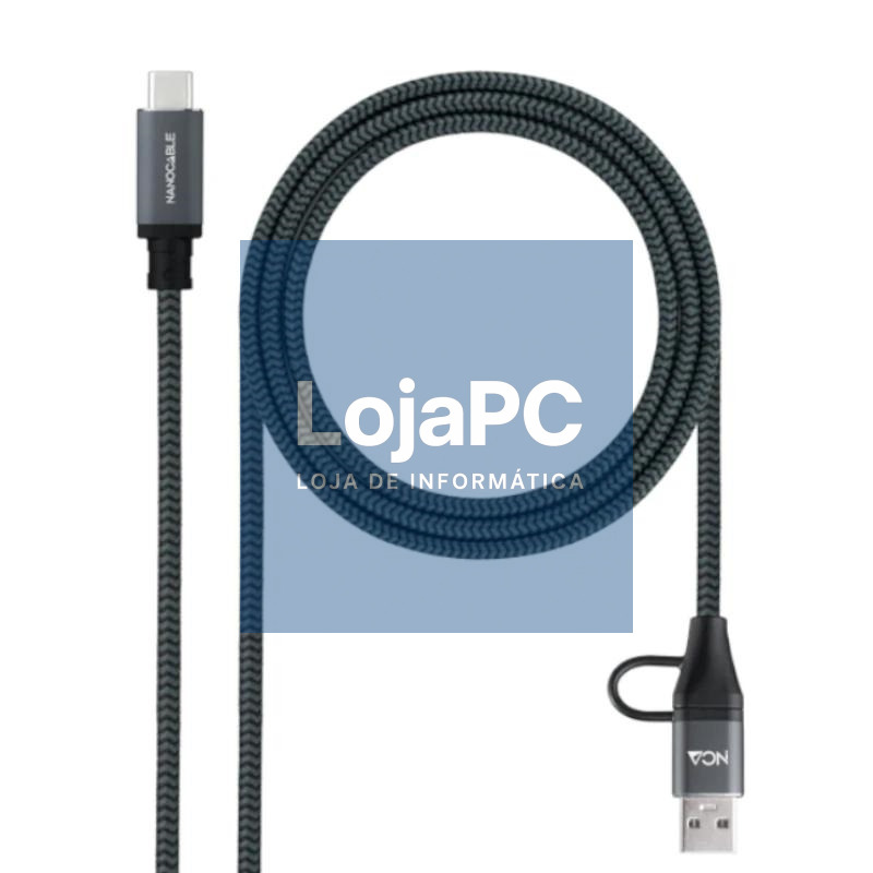 Nanocable Cable USB3.2 100W USB-C+A/USB-C 1 M