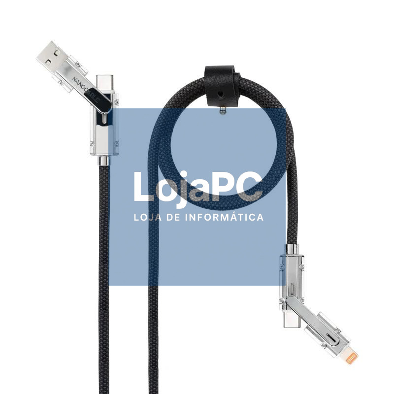 Nanocable Cable USB-C+USB-A/M LIGHTNING+USB-C/M 2M — imagem 5