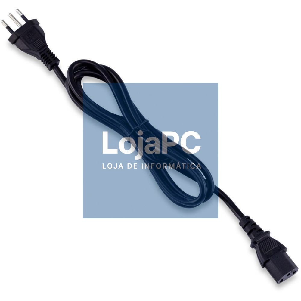 Cabo de Alimentação PC-Monitor 1.80m Preto