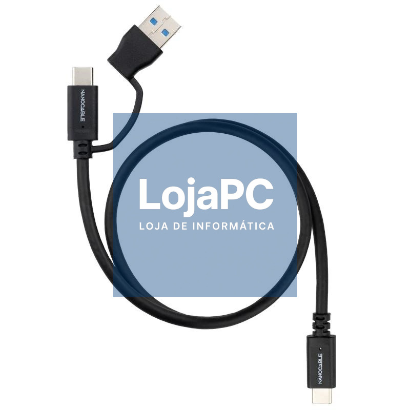 Nanocable Cable USB-C+USB-A/USB-C 3.2 GEN2 2 M