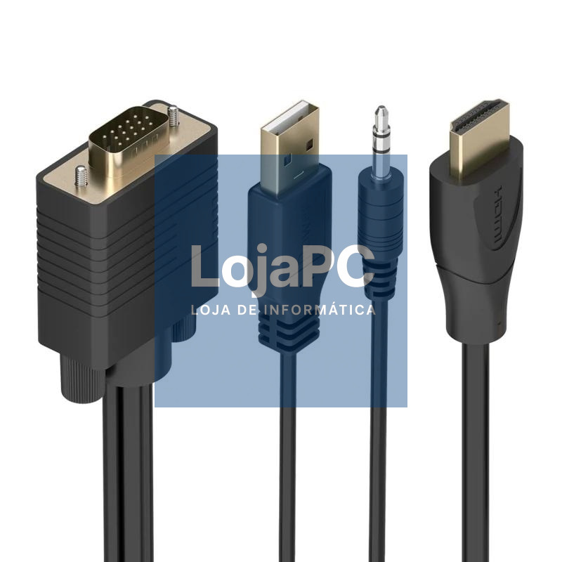 Aisens Cable Conversor HDMI a SVGA y Audio 1m
