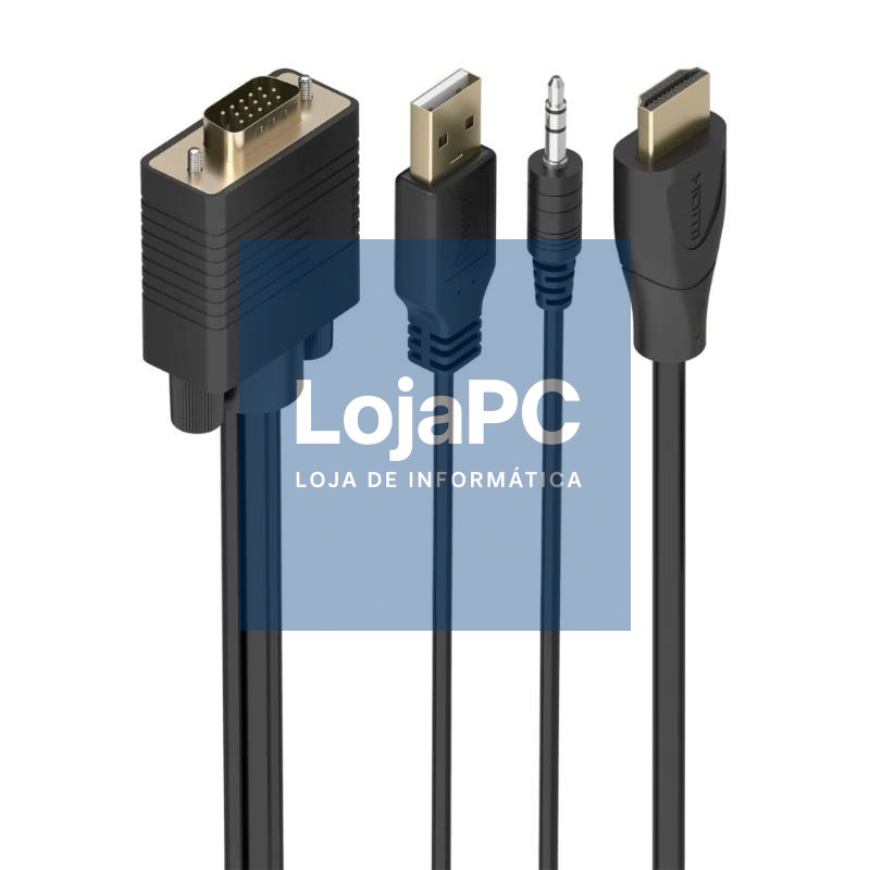 Aisens Cable Conversor HDMI a SVGA y Audio 1.5m