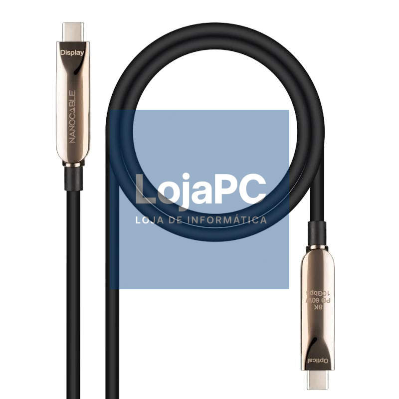 Nanocable Cable USB3.2 Gen2x1 AOC 60W 8K, 5m