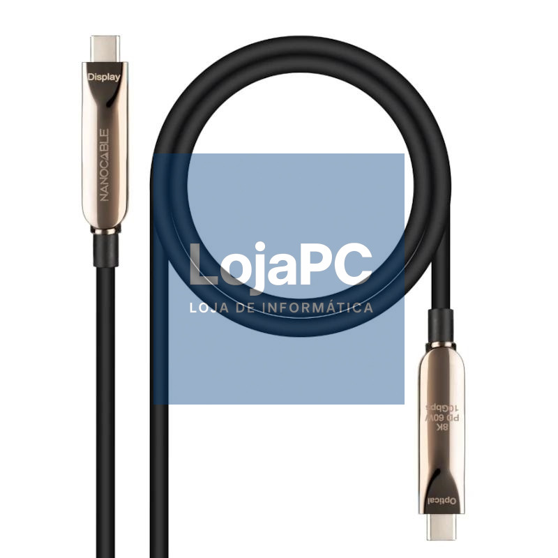Nanocable Cable USB3.2 Gen2x1 AOC 60W 8K, 10m