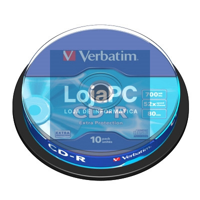 Verbatim CD-R 700MB 52x Tarrina 10Uds