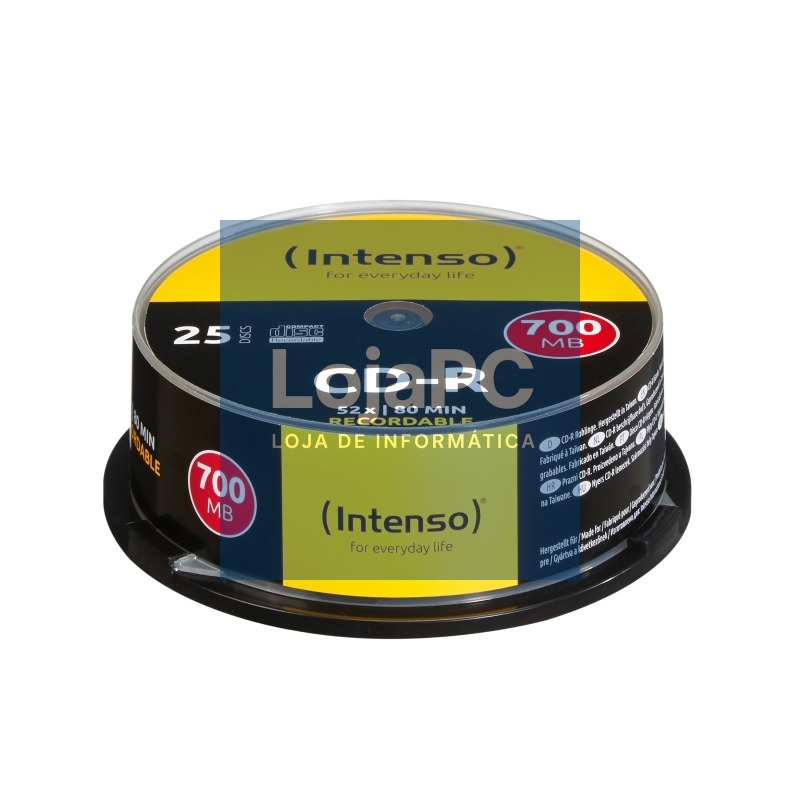 Intenso CD-R 700MB/80min tubo 25 unidades