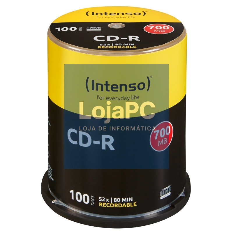 Intenso CD-R 700MB/80min tubo 100 unidades