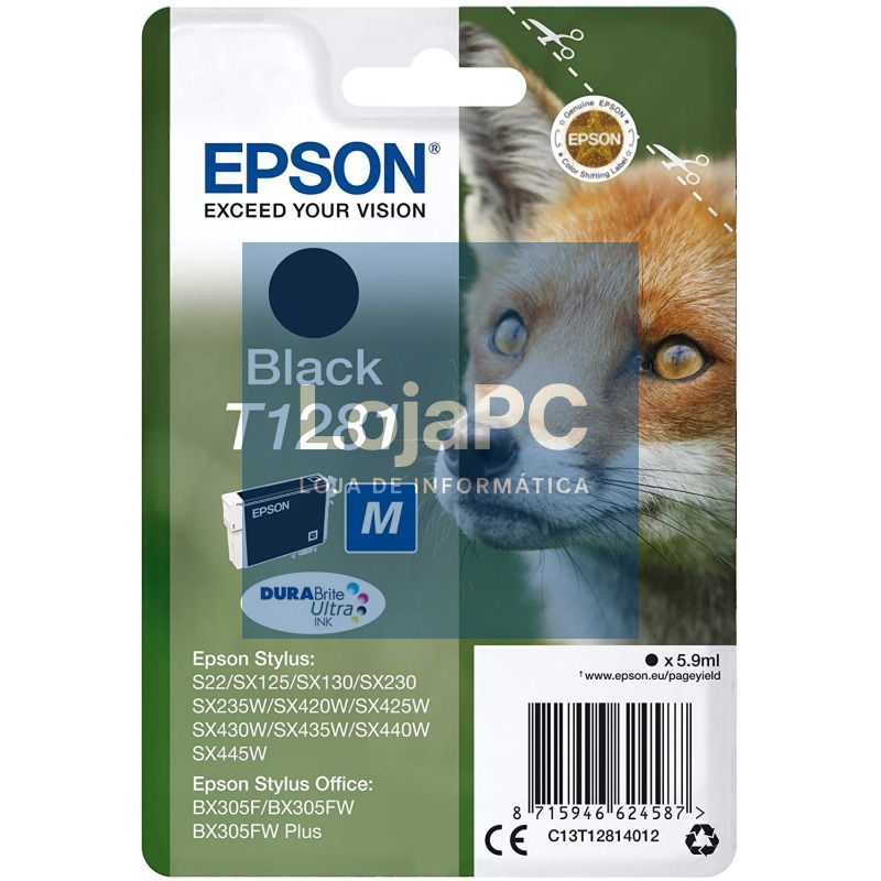 Epson Cartucho T1281 Negro