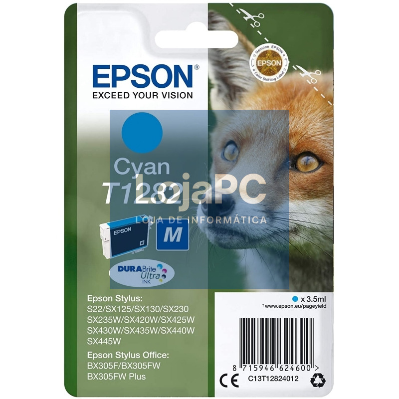 Epson Cartucho T1282 Cyan