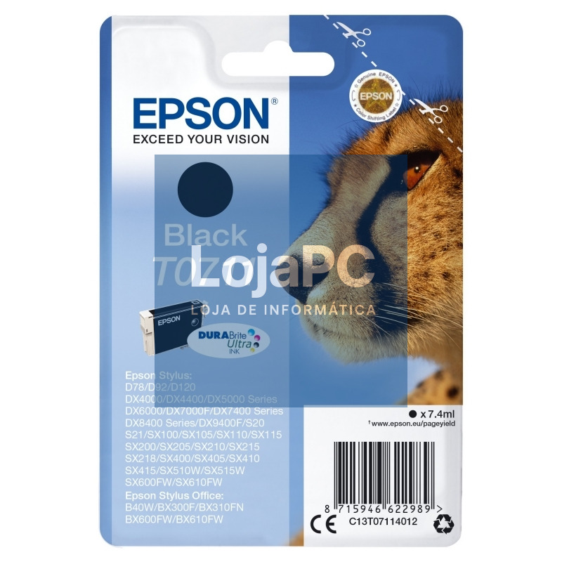 Epson Cartucho T0711 Negro