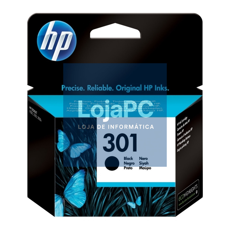 HP Cartucho 301 Negro