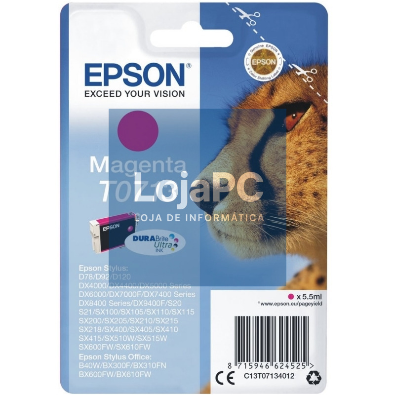 Epson Cartucho T0713 Magenta