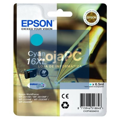 Epson Cartucho T1632XL Cyan