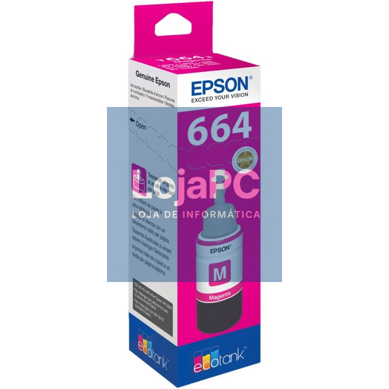 Epson Botella Tinta Ecotank T6641 Magenta