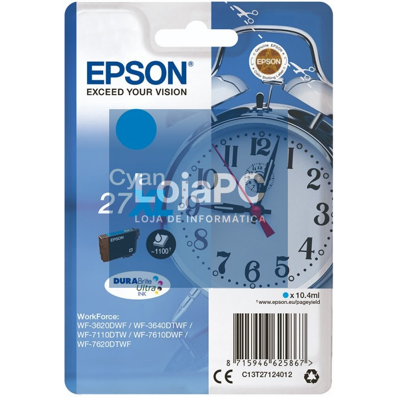 Epson Cartucho T2712XL Cyan