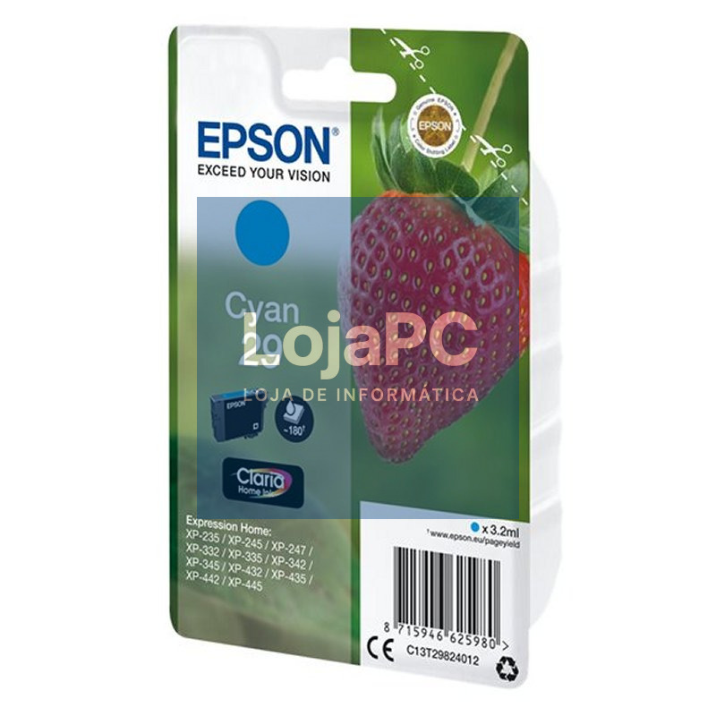 Epson Cartucho T2982 Cyan — imagem 2
