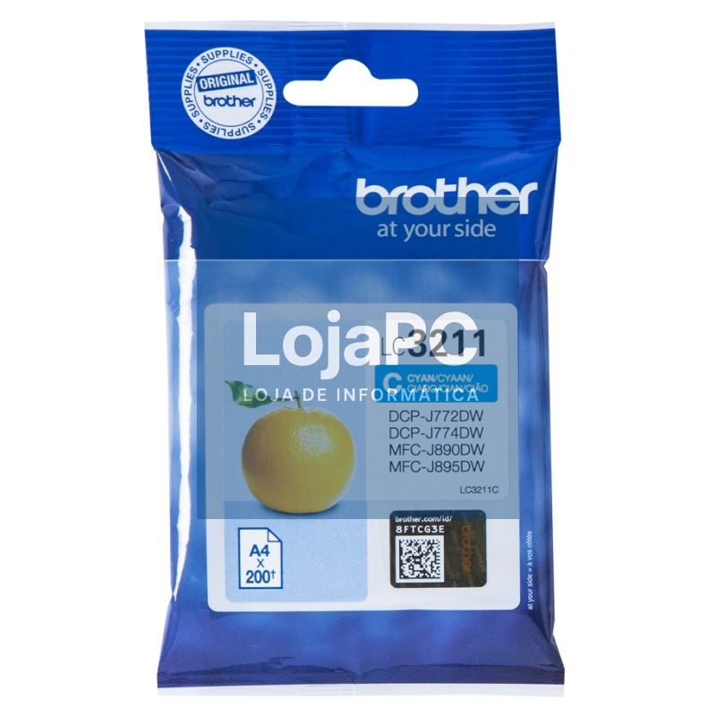 Brother Cartucho LC3211C Cyan
