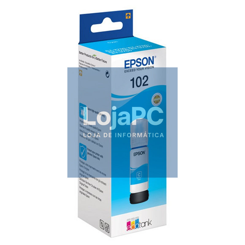 Epson Botella Tinta Ecotank 102 Cyan — imagem 3