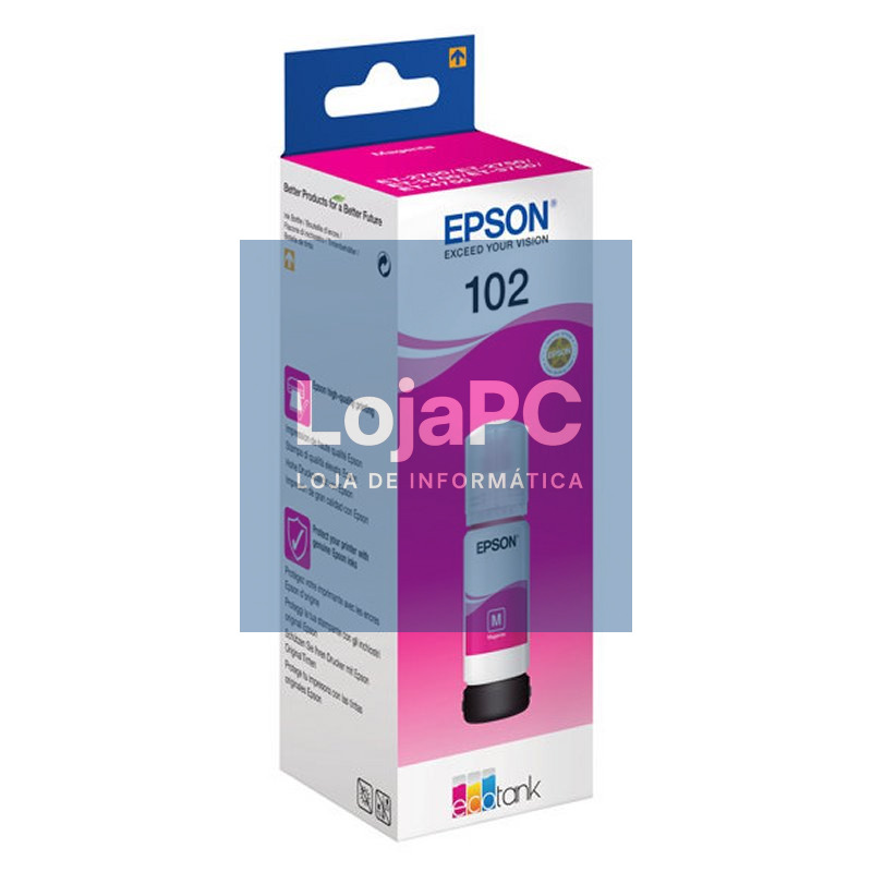 Epson Botella Tinta Ecotank 102 Magenta — imagem 3