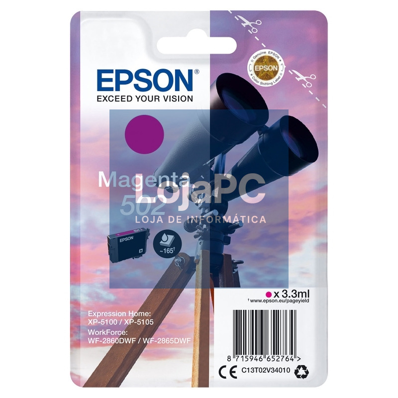 Epson Cartucho 502 Magenta