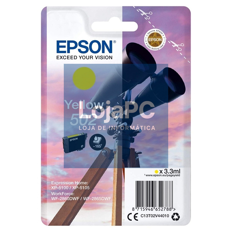 Epson Cartucho 502 Amarillo