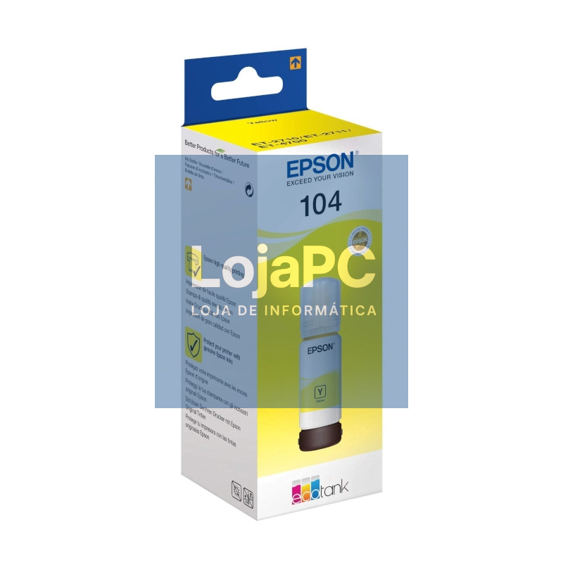 Epson Botella Tinta Ecotank 104 Amarillo
