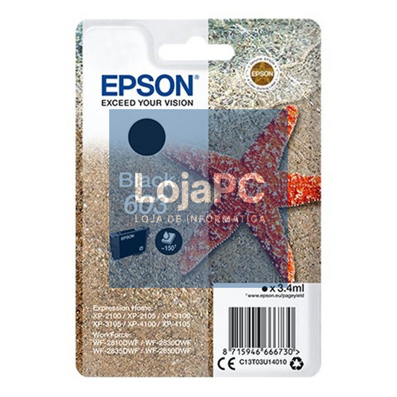 Epson Cartucho 603 Negro