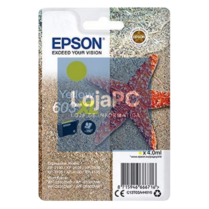 Epson Cartucho 603XL Amarillo