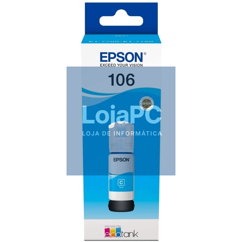 Epson Botella Tinta Ecotank 106 Cyan