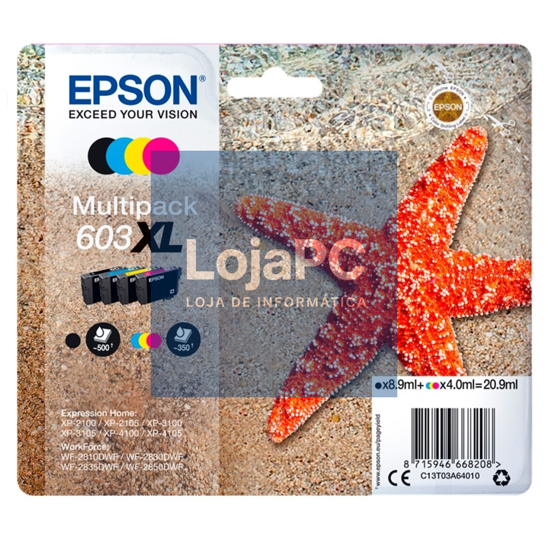 Epson Cartucho Multipack 603XL 4 Colores