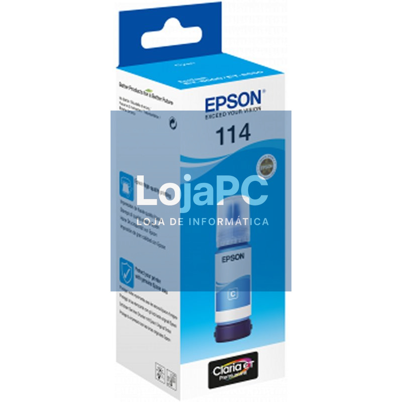 Epson Botella Tinta Ecotank 114 Cyan — imagem 2