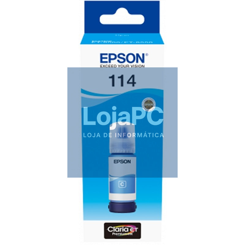 Epson Botella Tinta Ecotank 114 Cyan