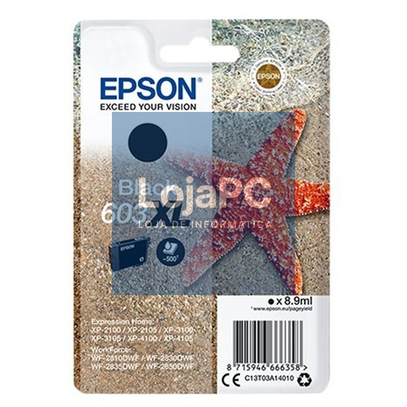Epson Cartucho 603XL Negro
