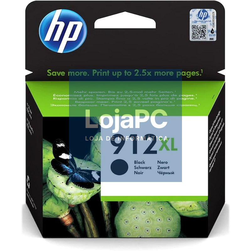 HP Cartucho 912XL Negro
