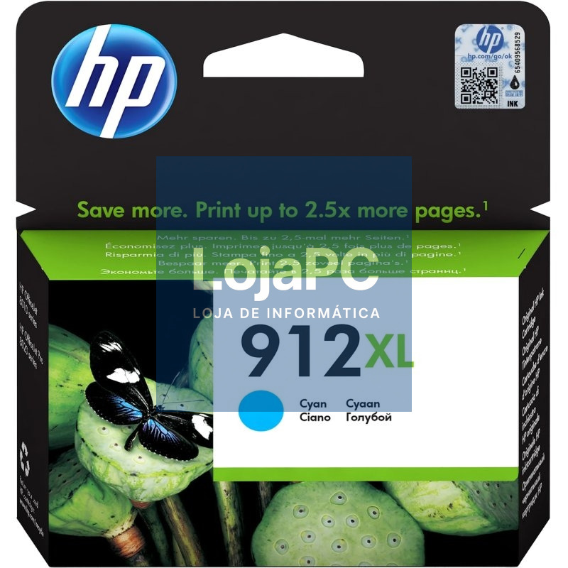 HP Cartucho 912XL Cyan