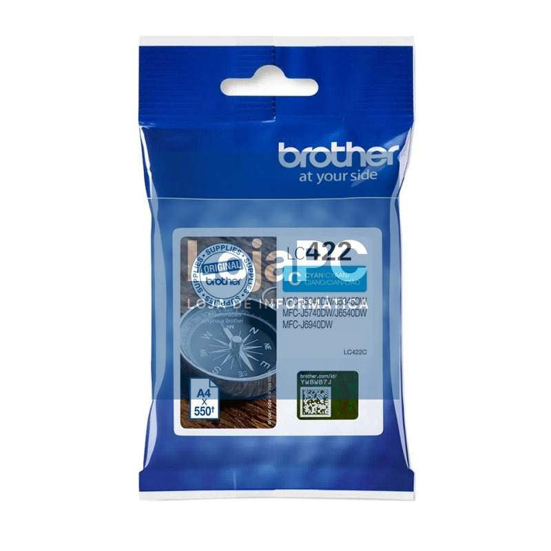 Brother Cartucho LC422C Cian