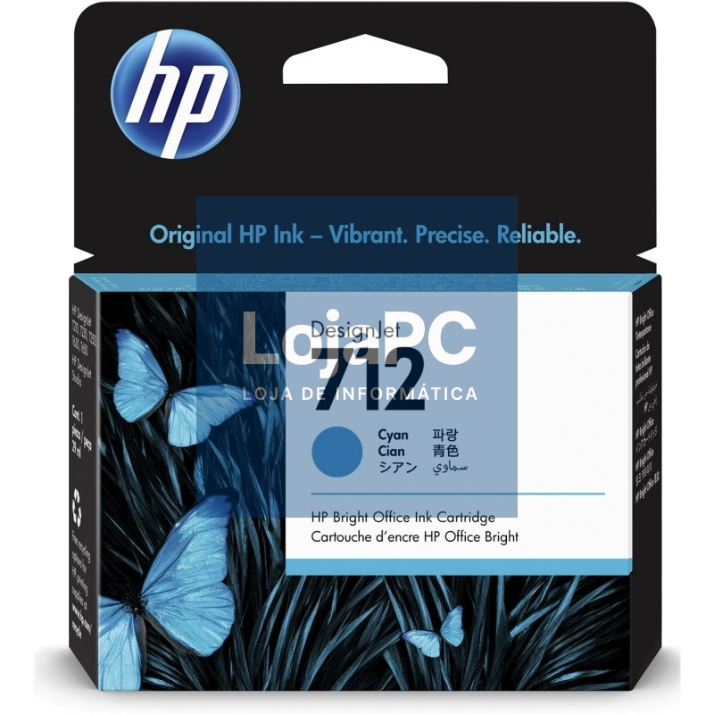 HP Cartucho 712 Cian